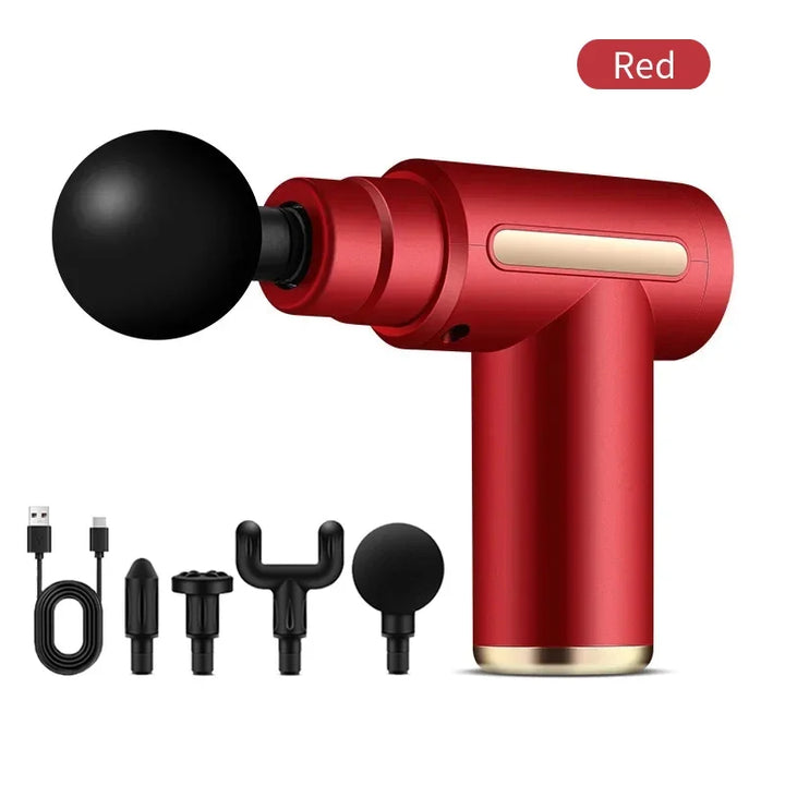 Mini Portable Fascia Massage Gun – Lightweight Deep Tissue Massager with Adjustable Speeds for Neck, Foot & Full-Body Relief