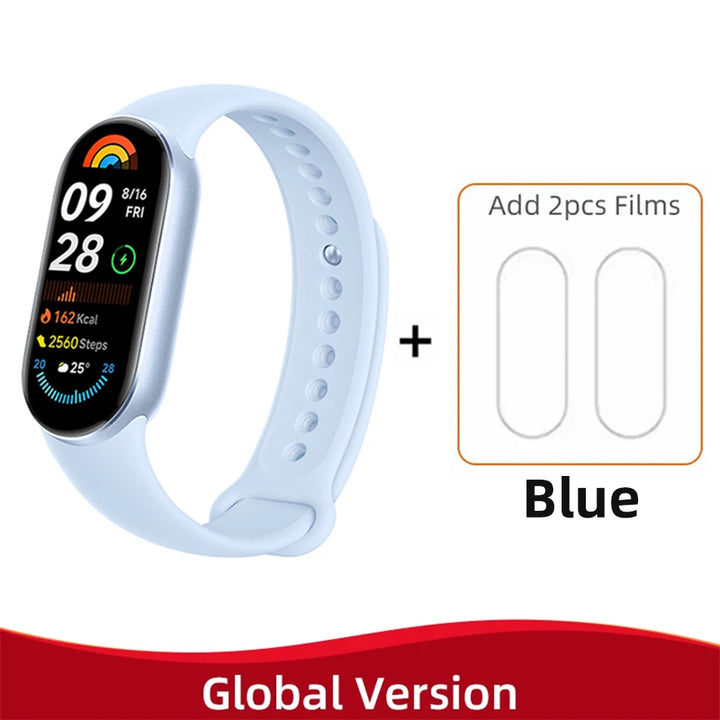 Global Version Xiaomi Smart Band 9 – 1.62" AMOLED Display Fitness Tracker, Blood Oxygen Monitor, 21 Days Battery Life, Mi Wrist Watch