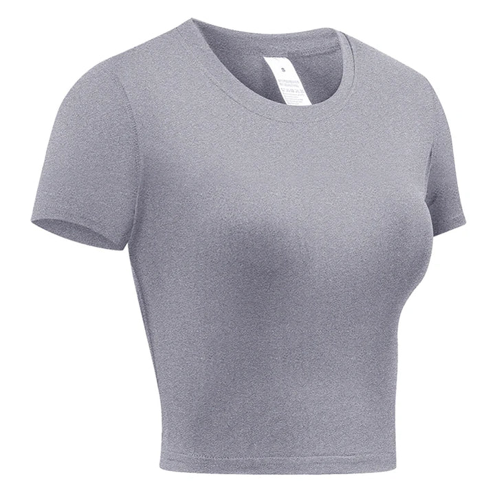Women's Compression Shirt – Short Sleeve Athletic Yoga & Running T-Shirt, Quick-Dry Stretchy Baselayer for Gym Workouts